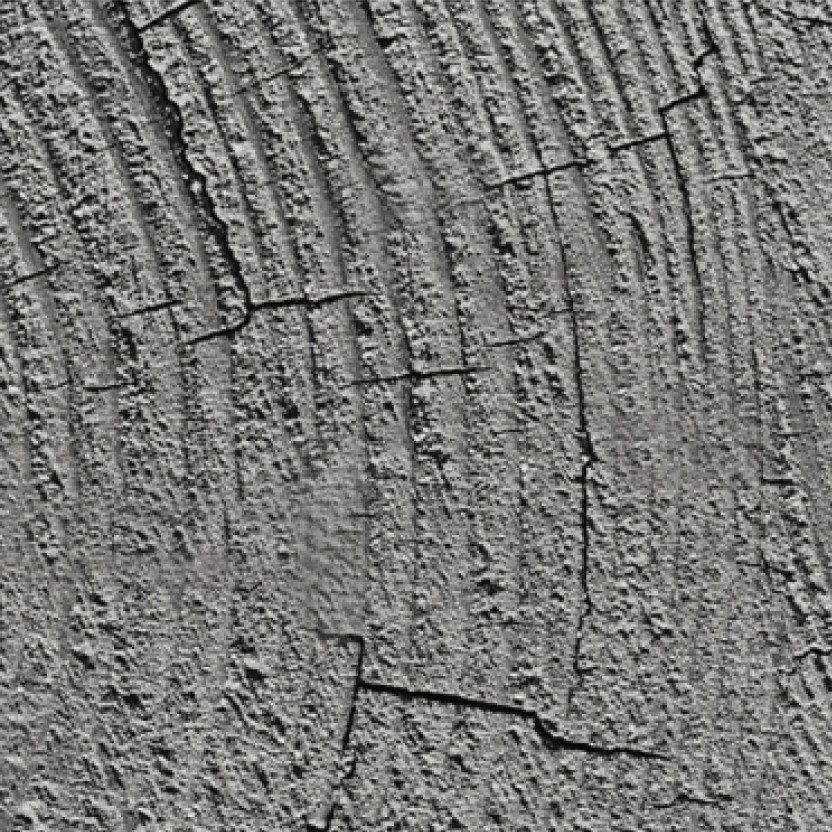 Damage: Light cracking with no leaching of salts
or gels.